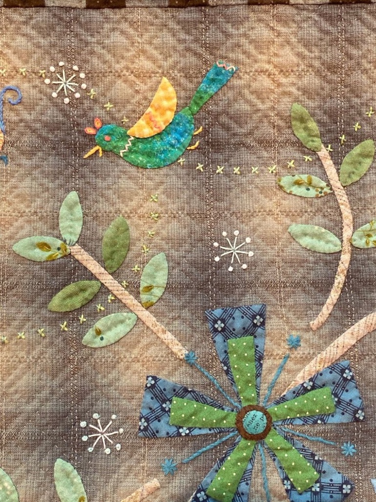 "Hamorebi Sunlight Through the Leaves" by Teruko Uchiya - Detail 4